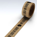 Papier Klebeband mit Logo 1-farbig bedruckt 50mm x 50m
