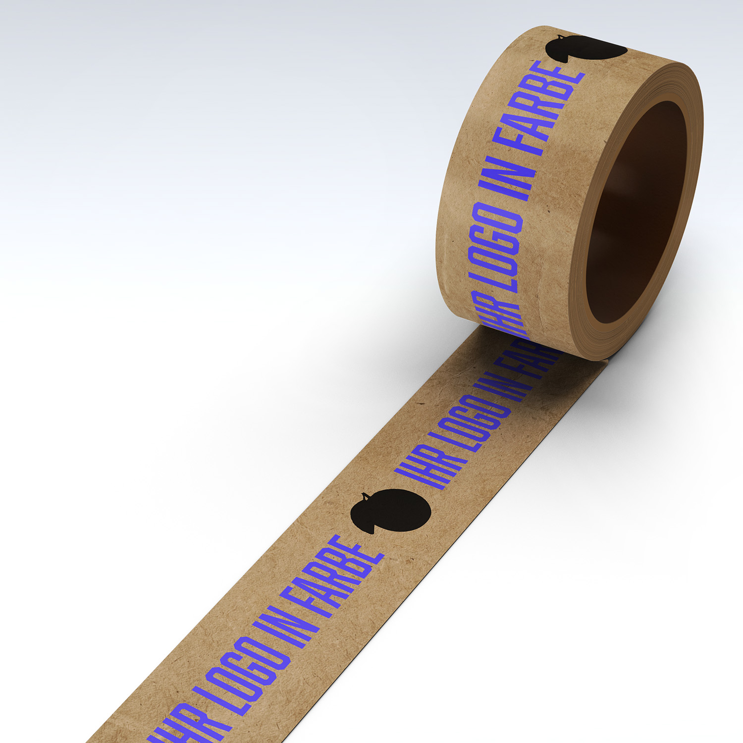 08 Duct Tape Papierrolle 2-Farbig Papier-Klebeband 2-farbig bedruckt 50mm x 50m – Bild 1