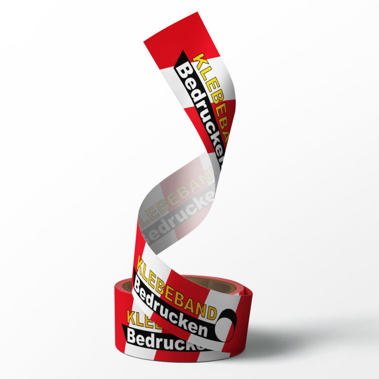 Absperrband individuell gestalten mit Logo verschiedene Farben